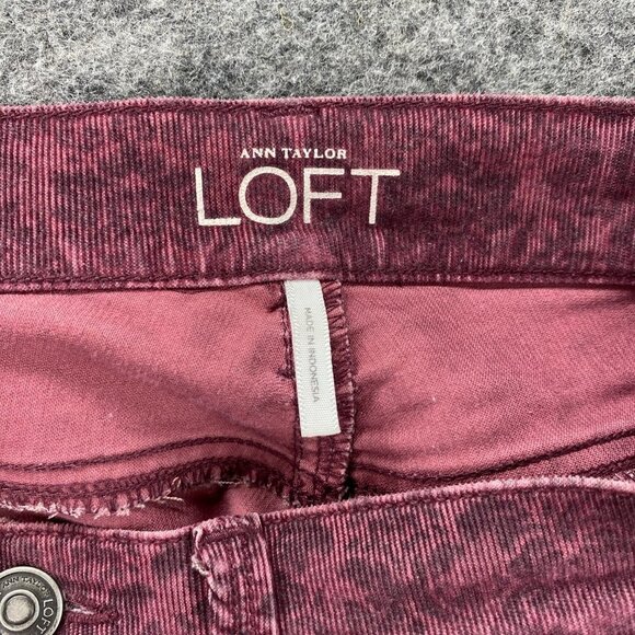 5 For $40 LOFT Pants Women's 26/2P Pink Modern Skinny Low-Rise Floral Print - Picture 8 of 13
